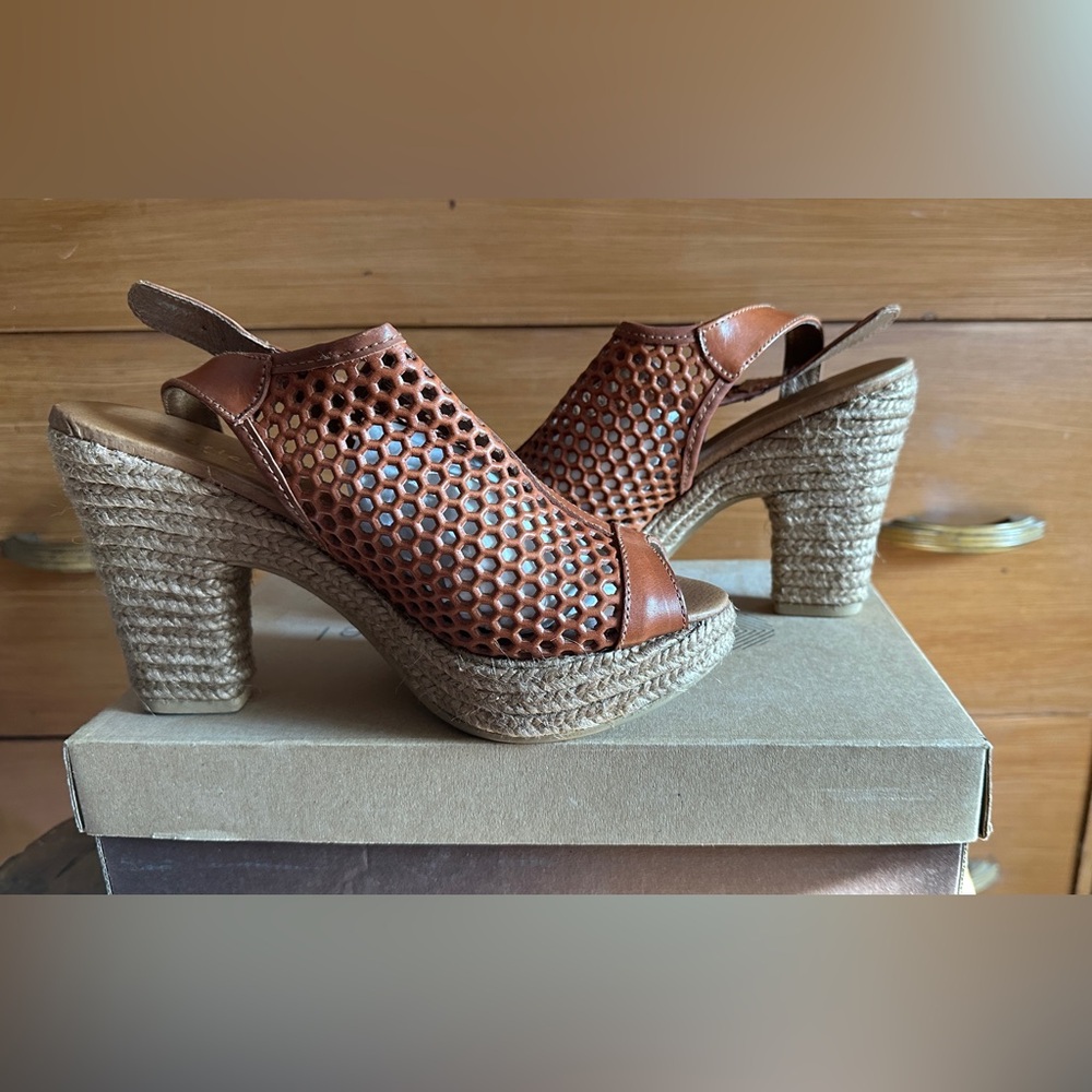 Eric Michael tan sandals.